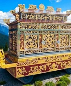 Xe tang lễ bằng gỗ (1)